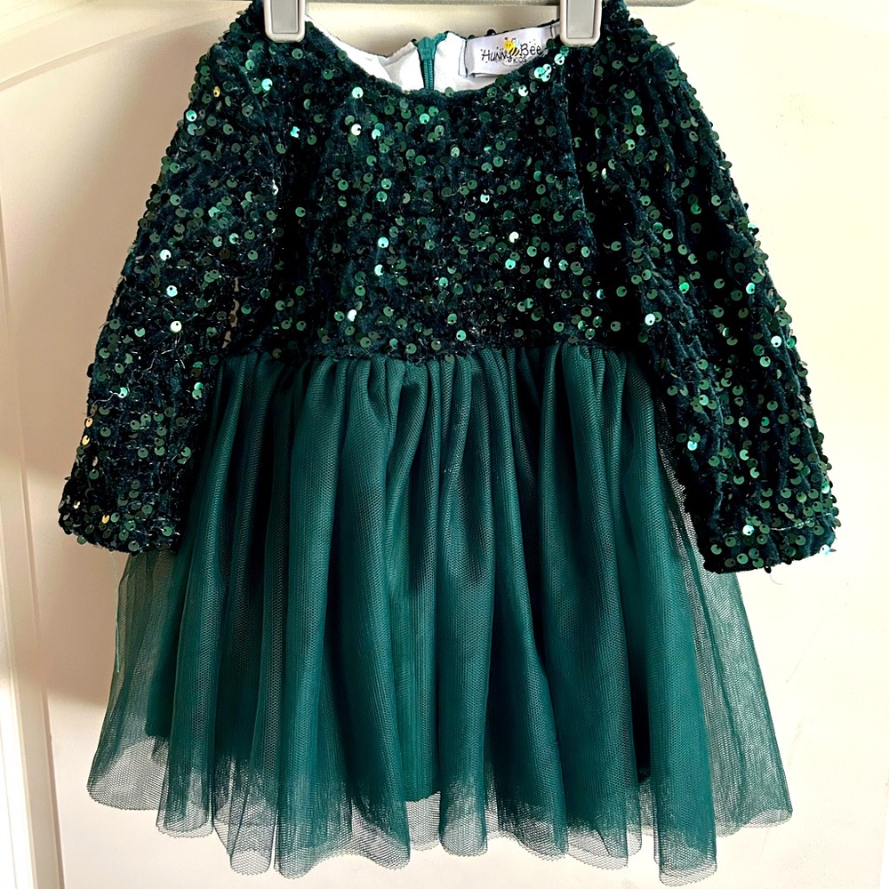 Green Sparkle Tutu Dress